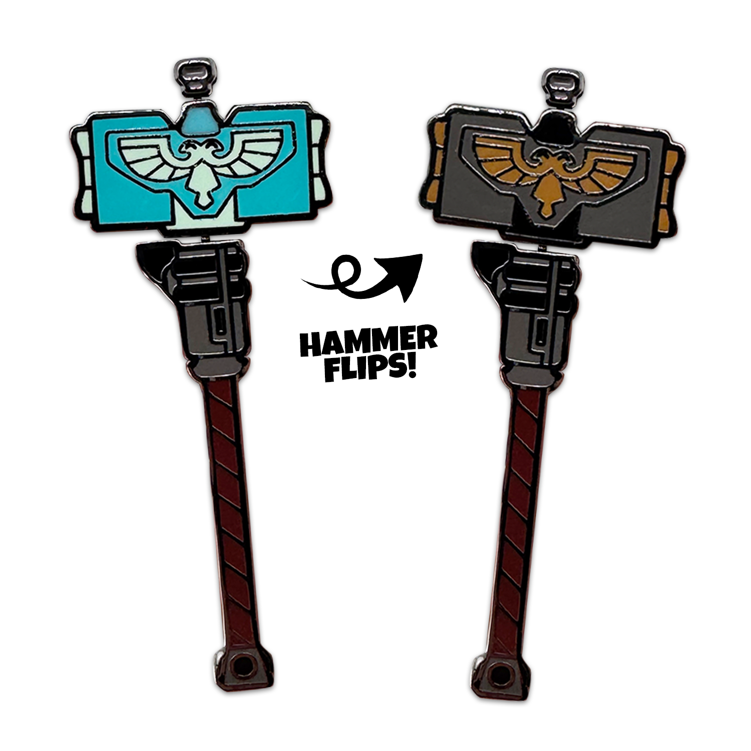 Alternative view of Thunder Hammer Pin