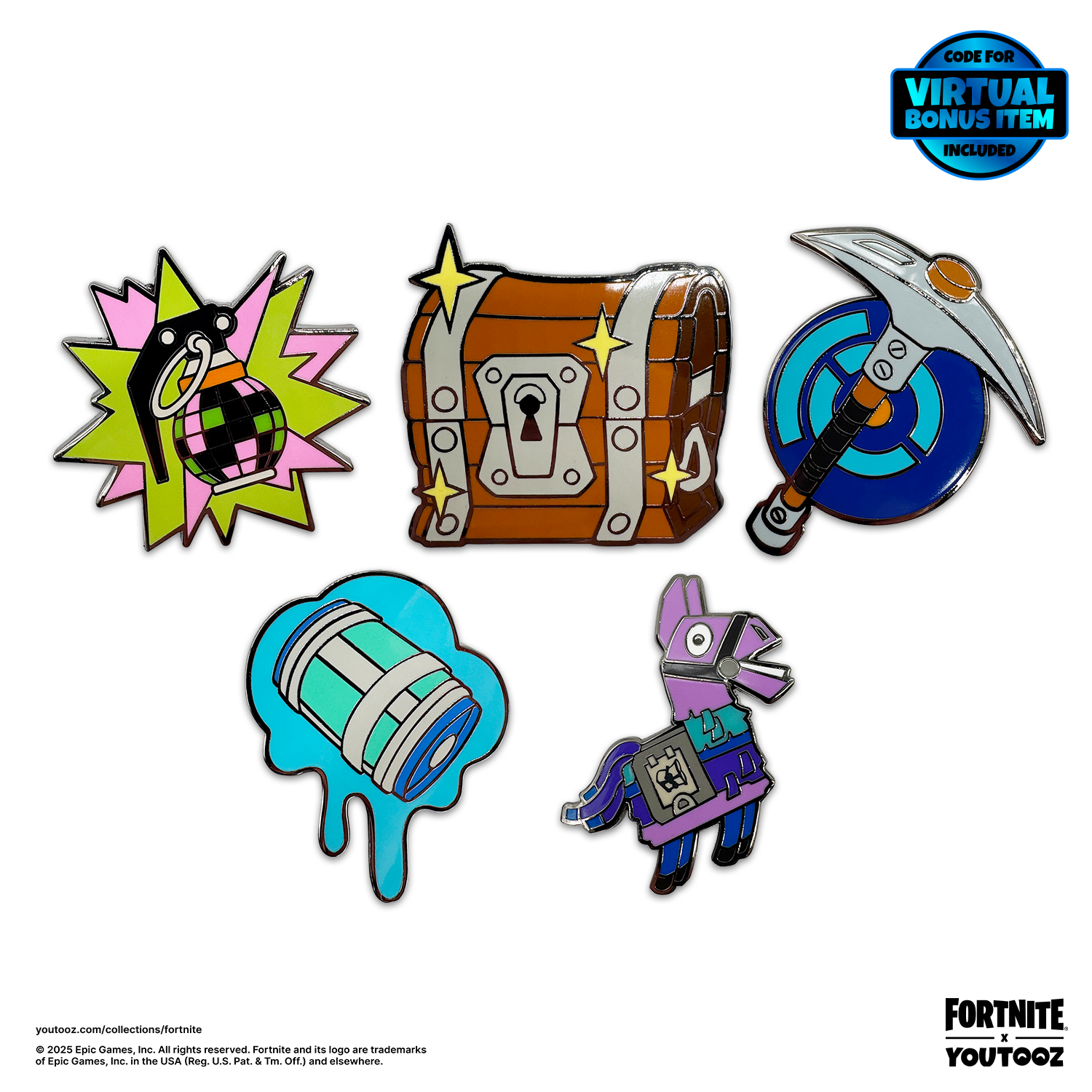 Alternative view of Fortnite Pin Set