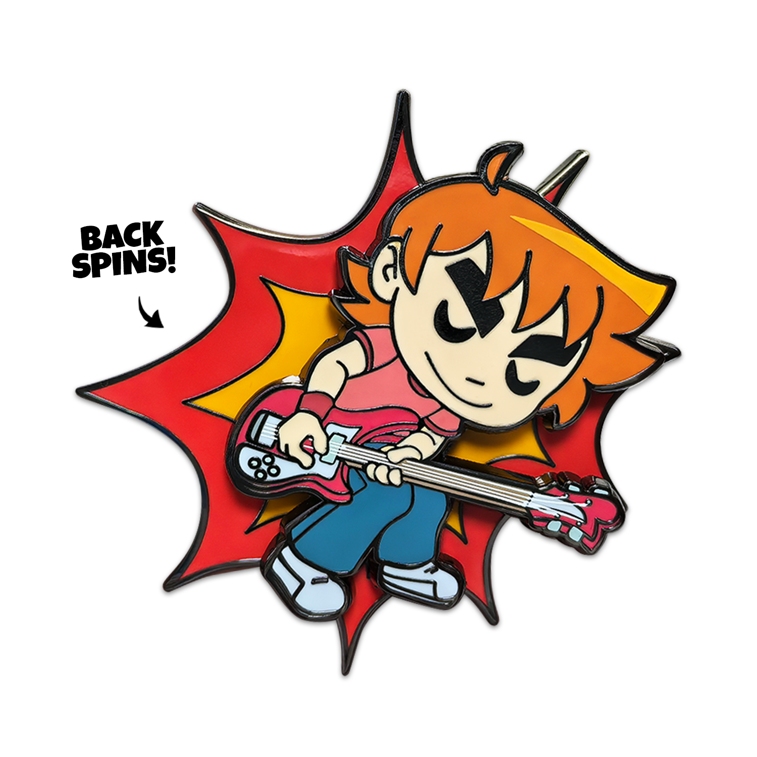 Alternative view of Scott Playing Guitar Pin