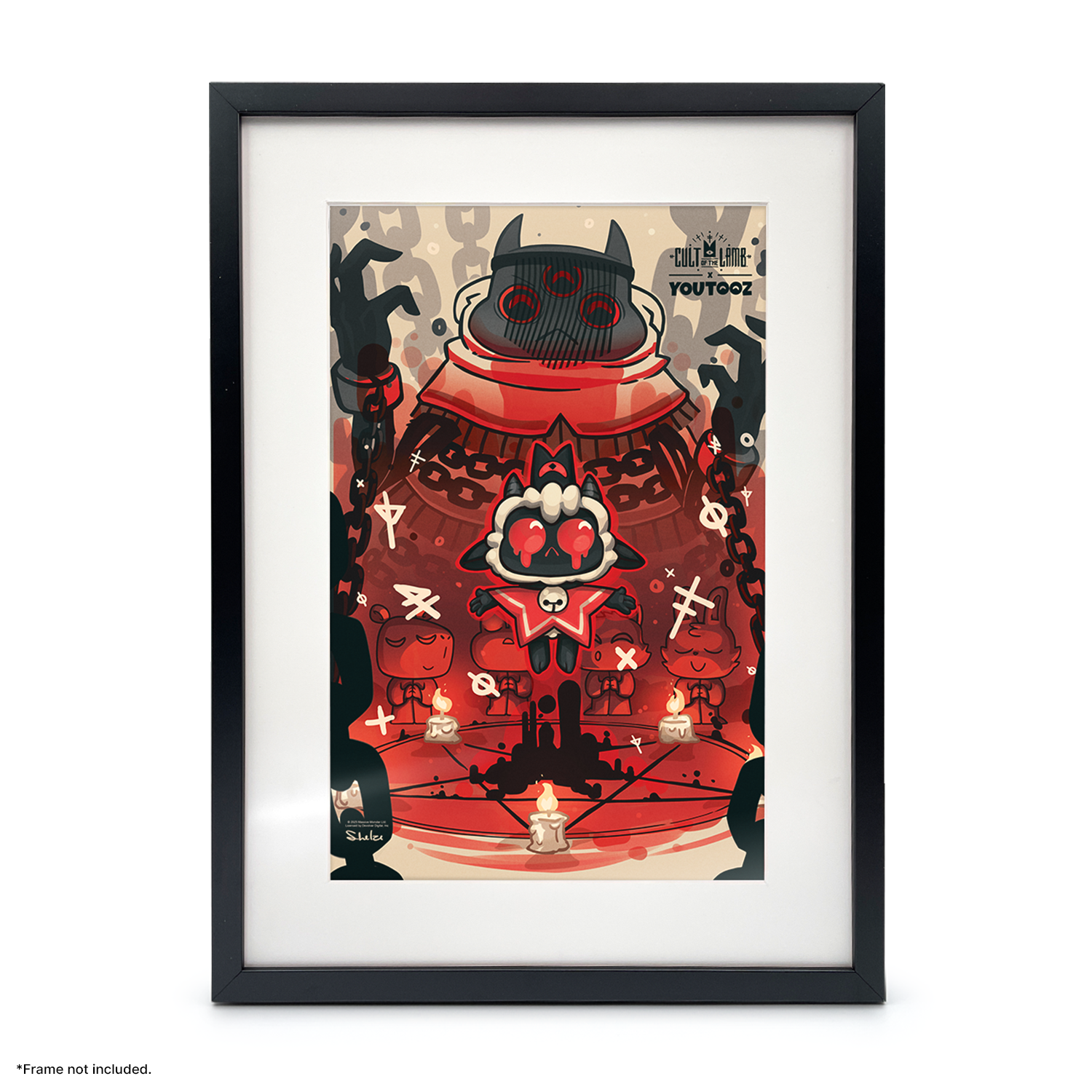 Alternative view of Cult of the Lamb Print