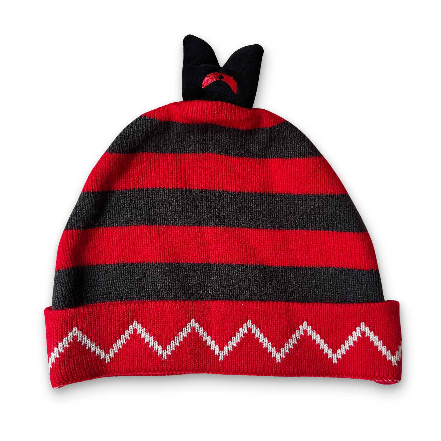 Alternative view of Red Crown Beanie
