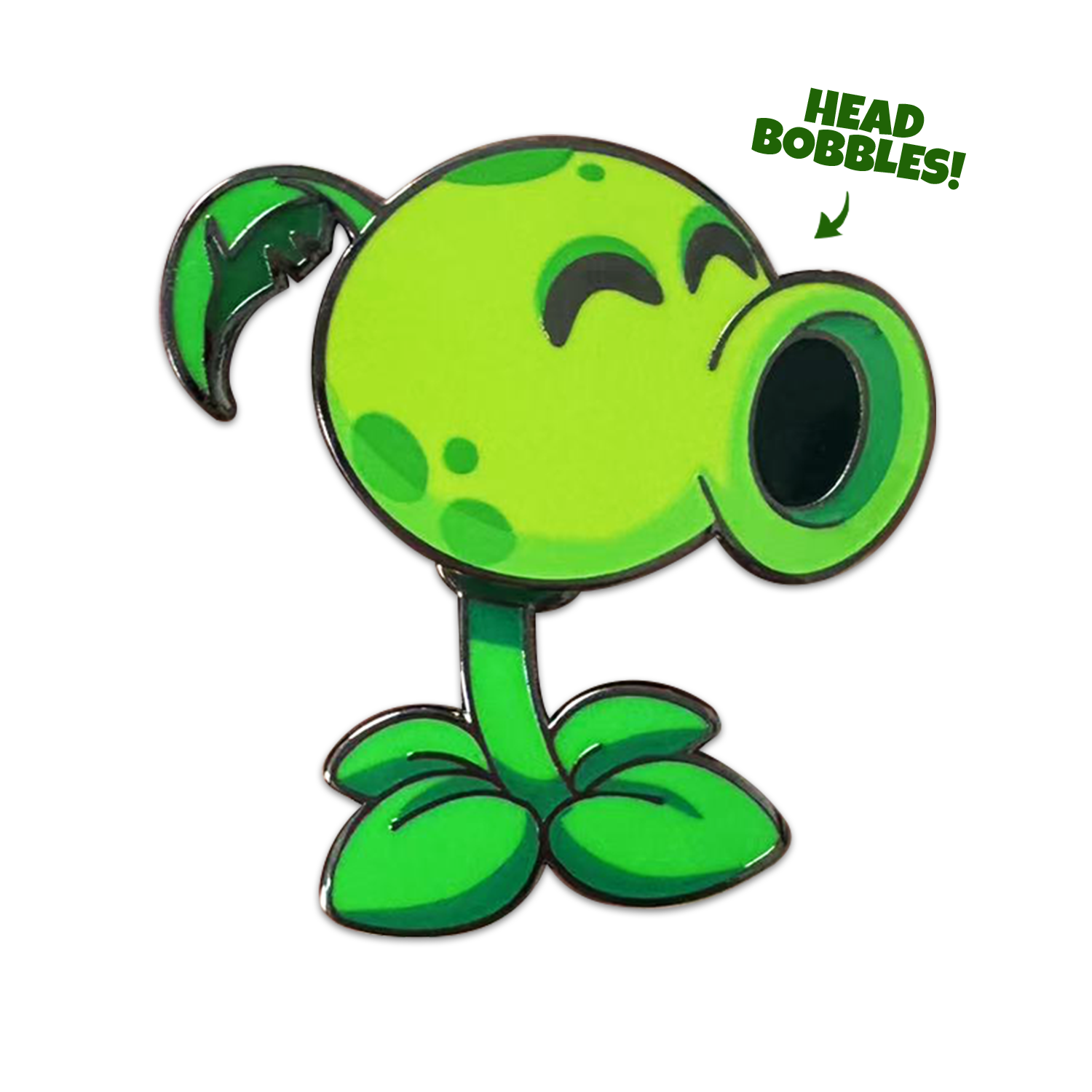 Alternative view of Peashooter Pin