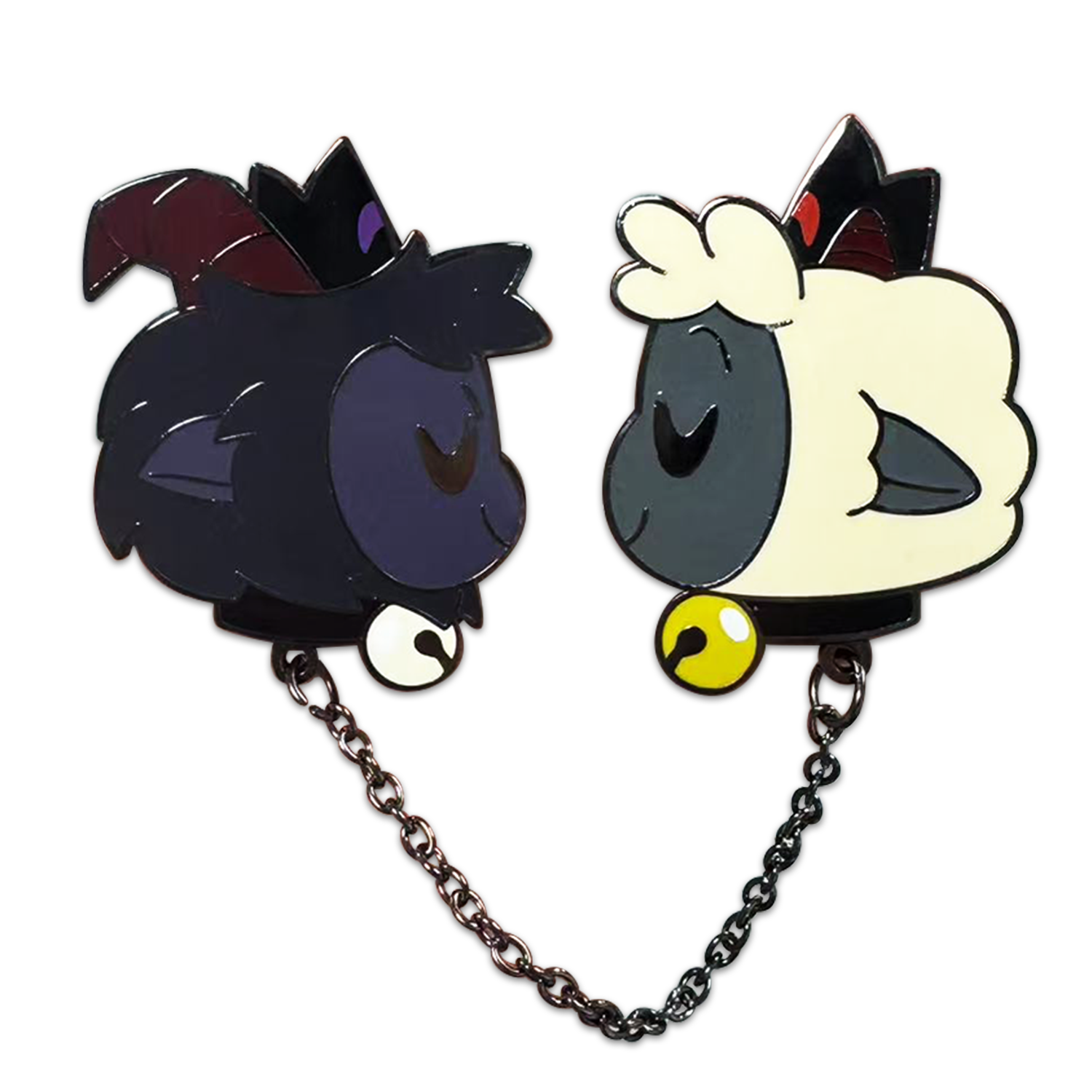 Alternative view of Goat and Lamb Lapel Pin