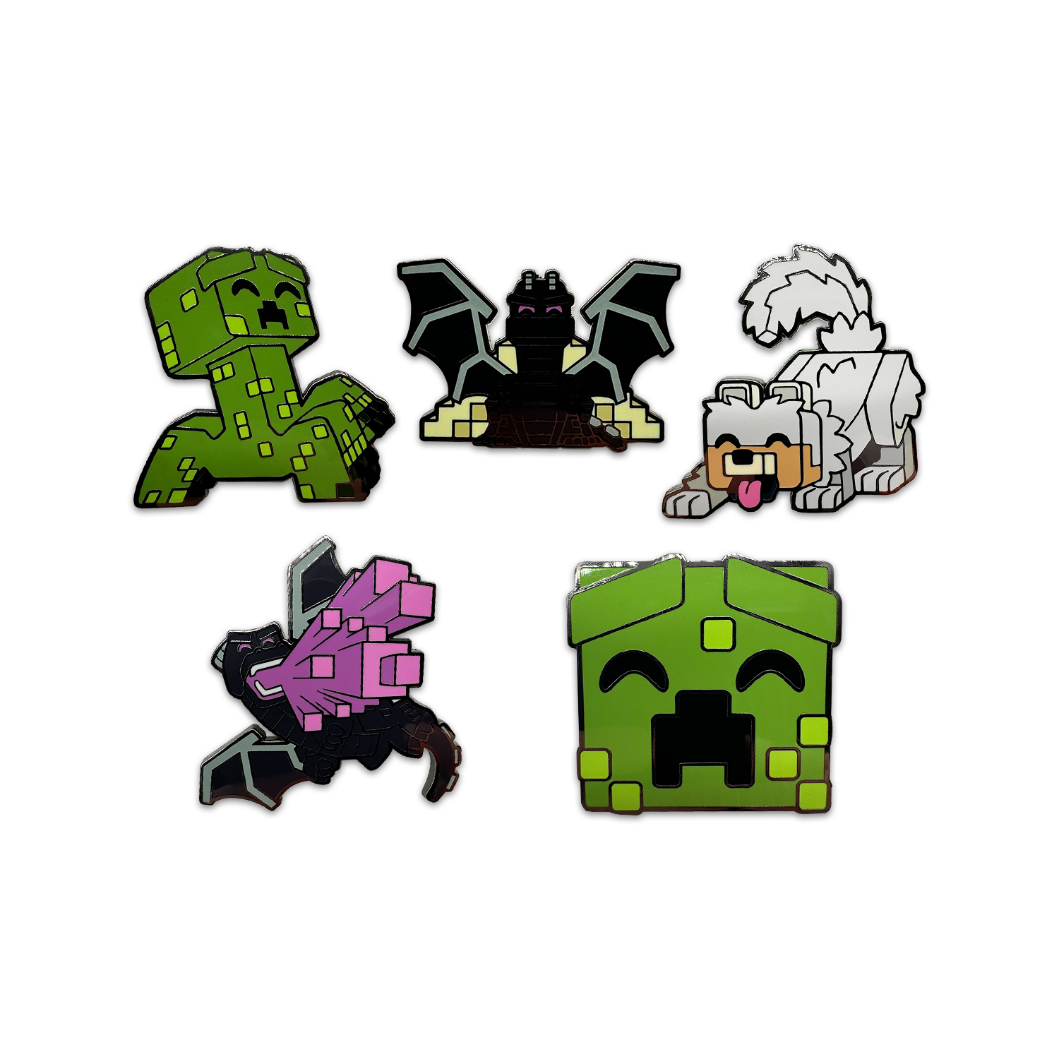 Alternative view of Minecraft Pin Set