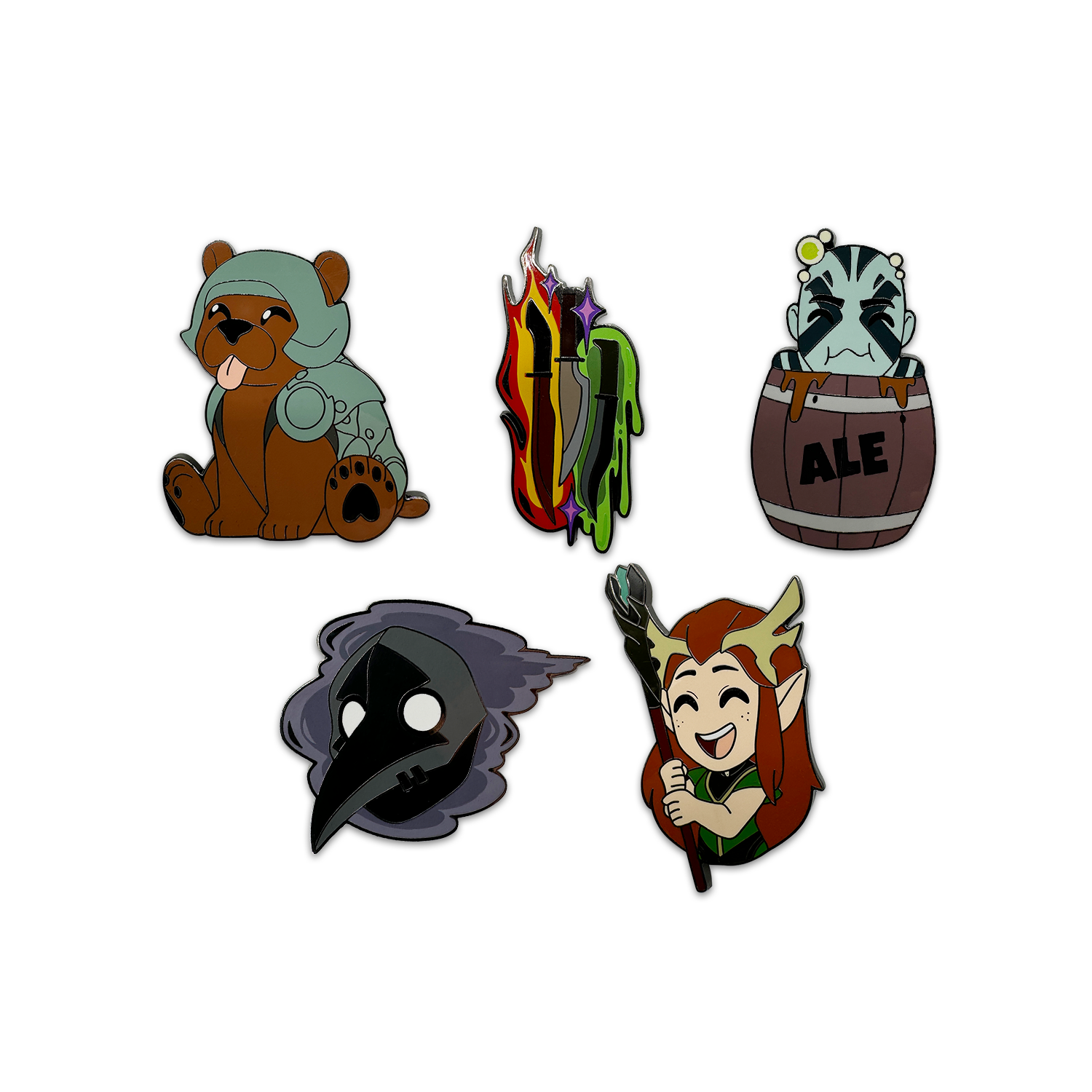 Alternative view of The Legend of Vox Machina Pin Set 2