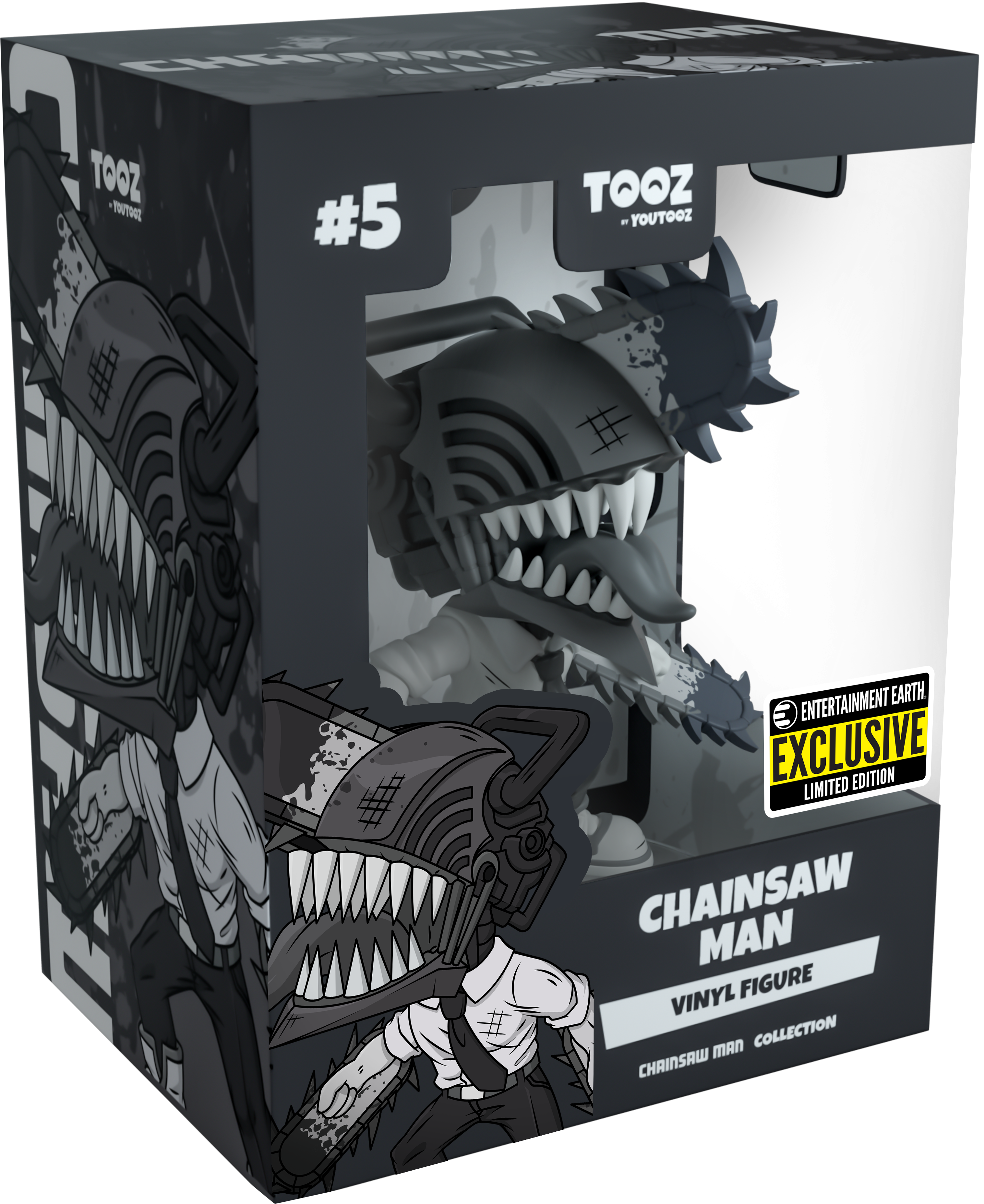 Alternative view of Chainsaw Man (B&W)