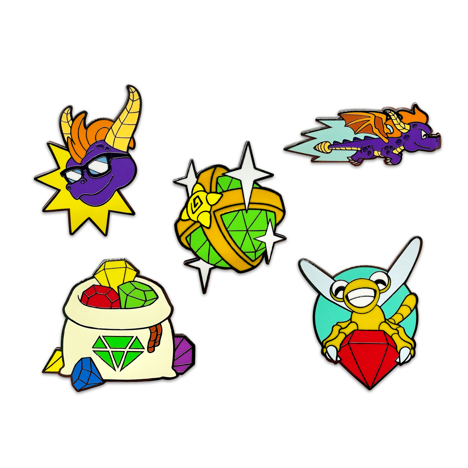 Alternative view of Spyro Pin Set