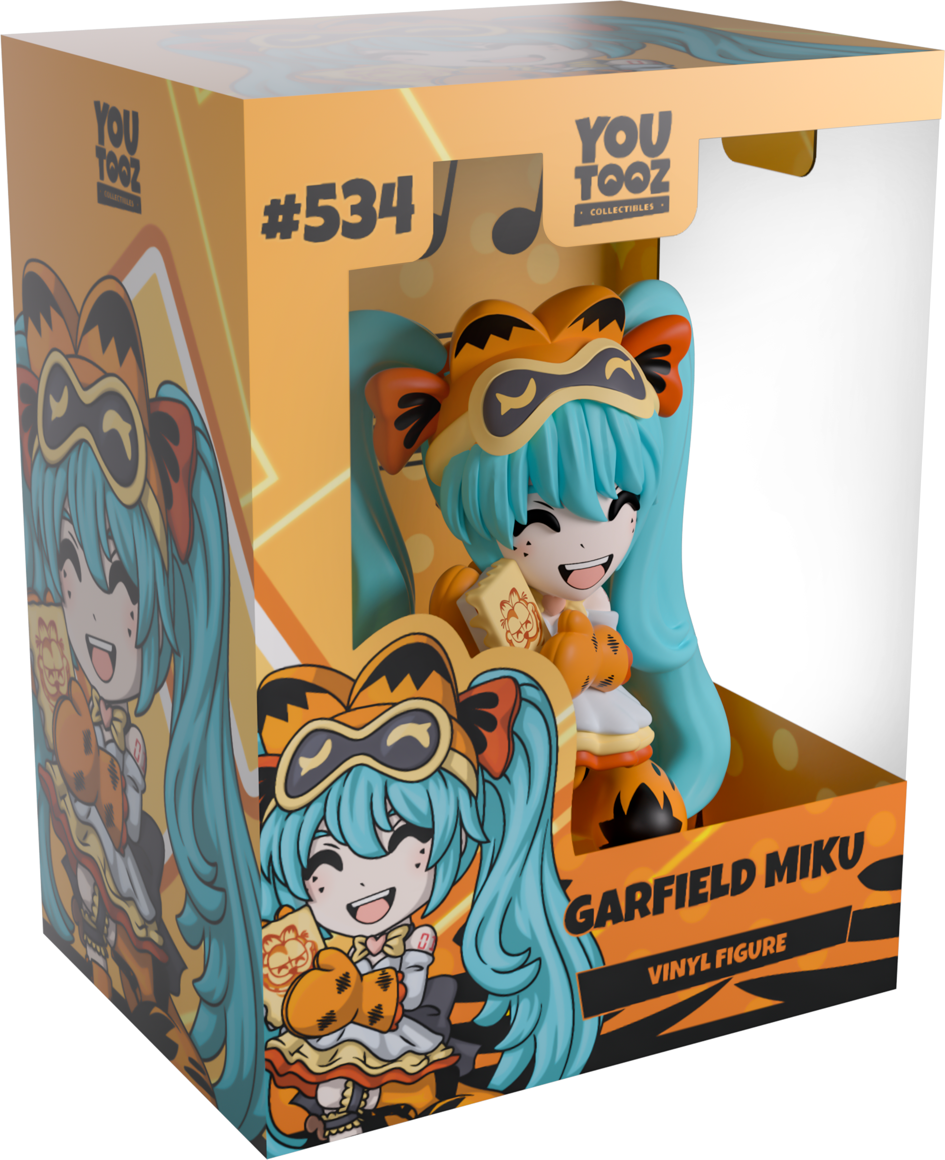 Alternative view of Garfield Miku