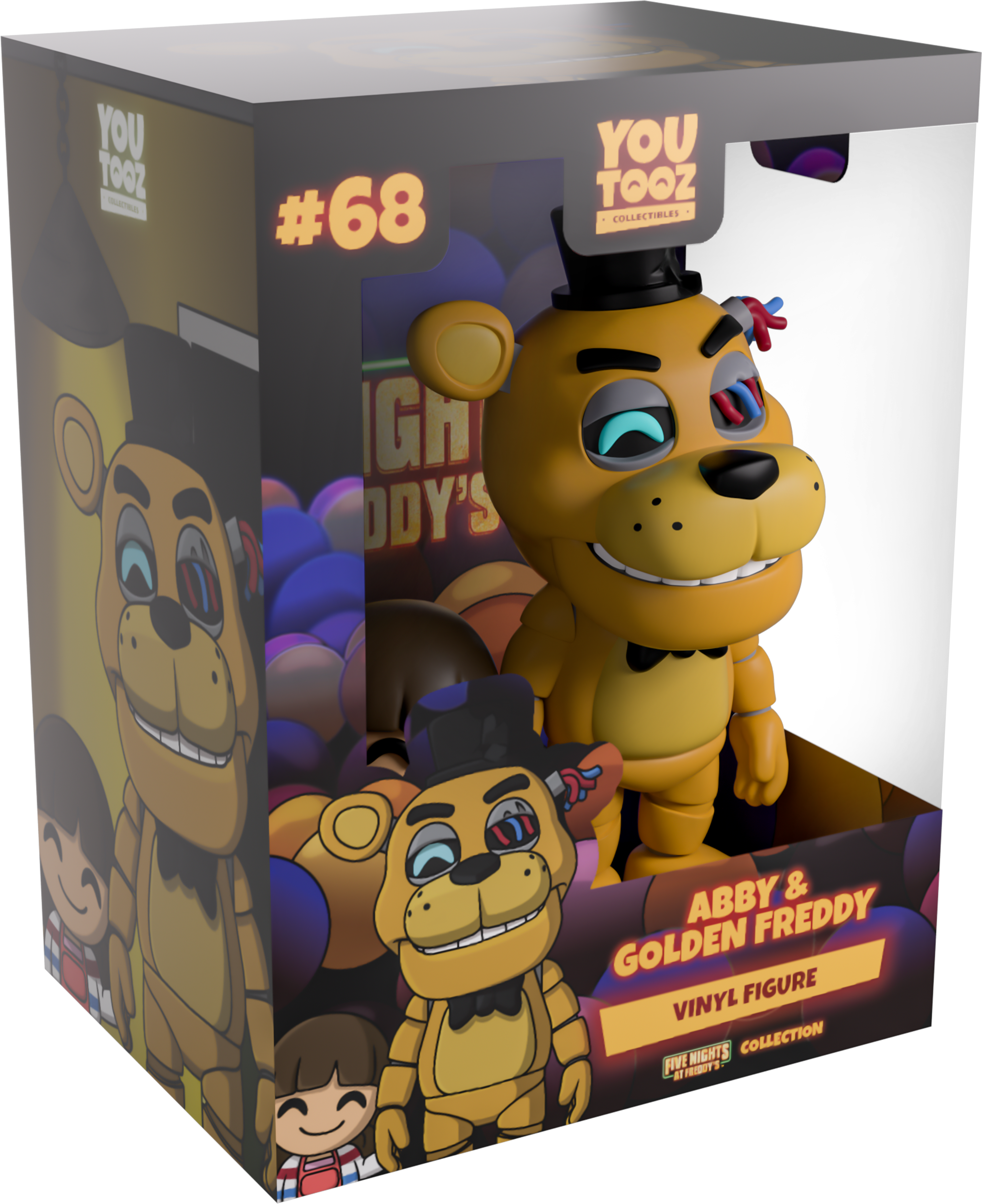 Alternative view of Abby & Golden Freddy