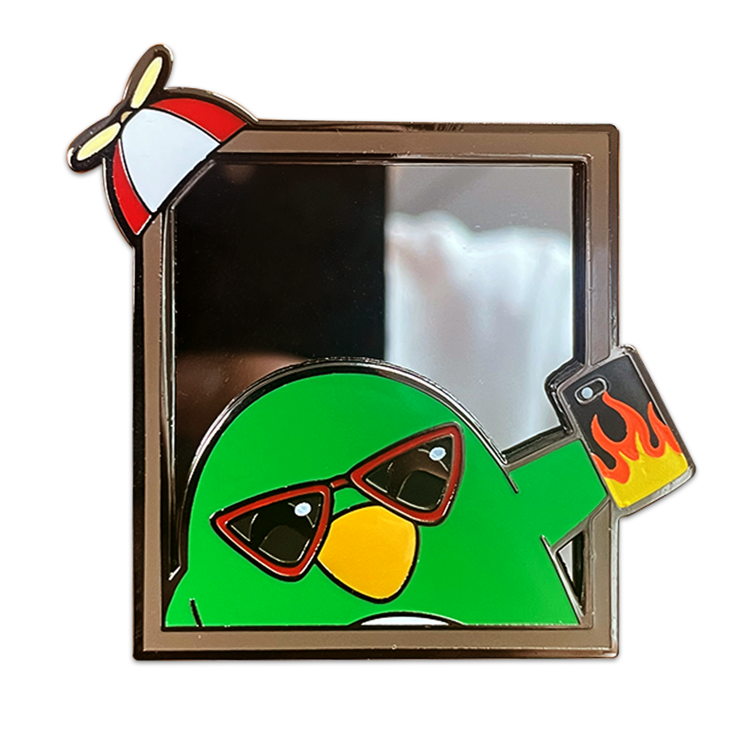 Alternative view of Isaacwhy Selfie Pin