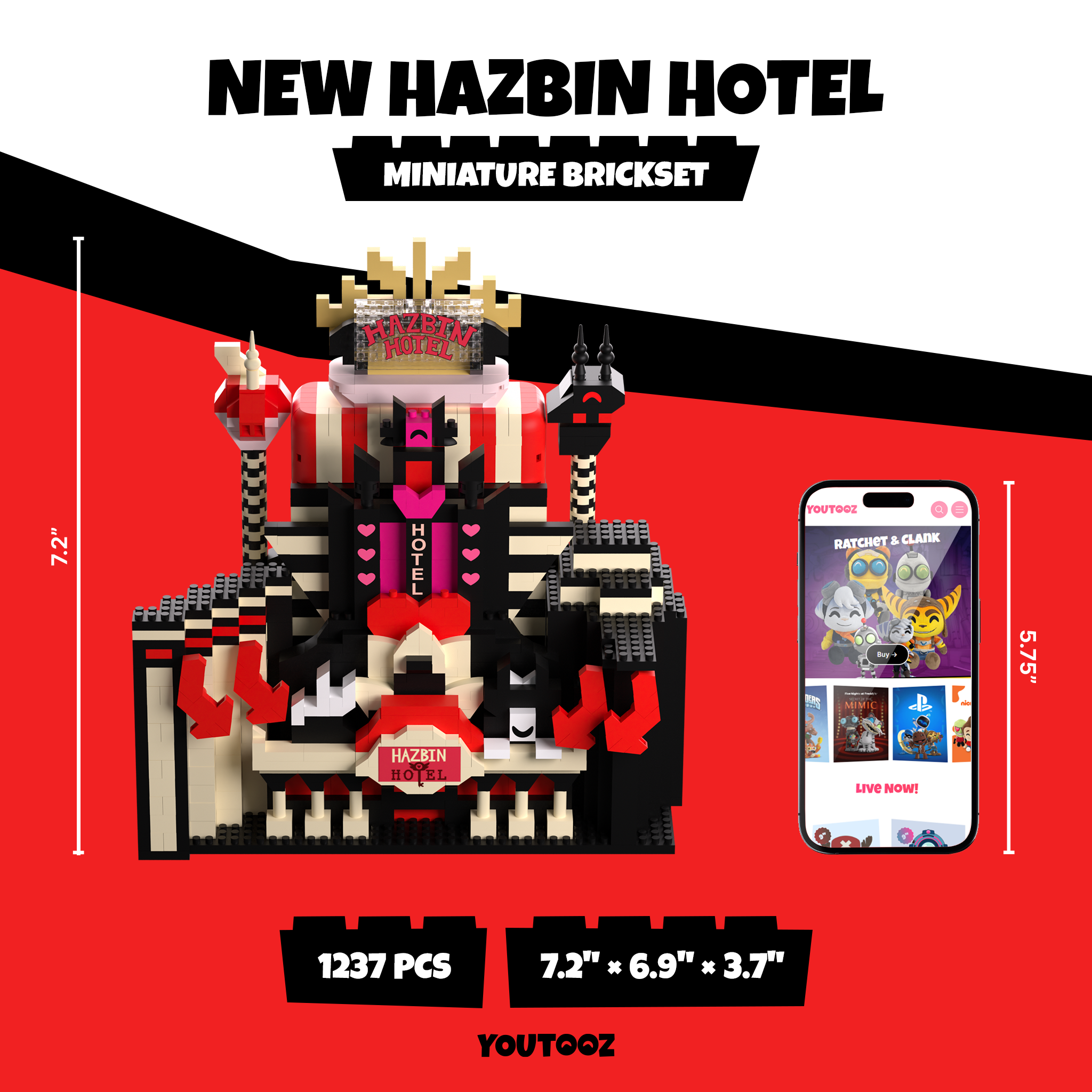Alternative view of New Hazbin Hotel Brickset