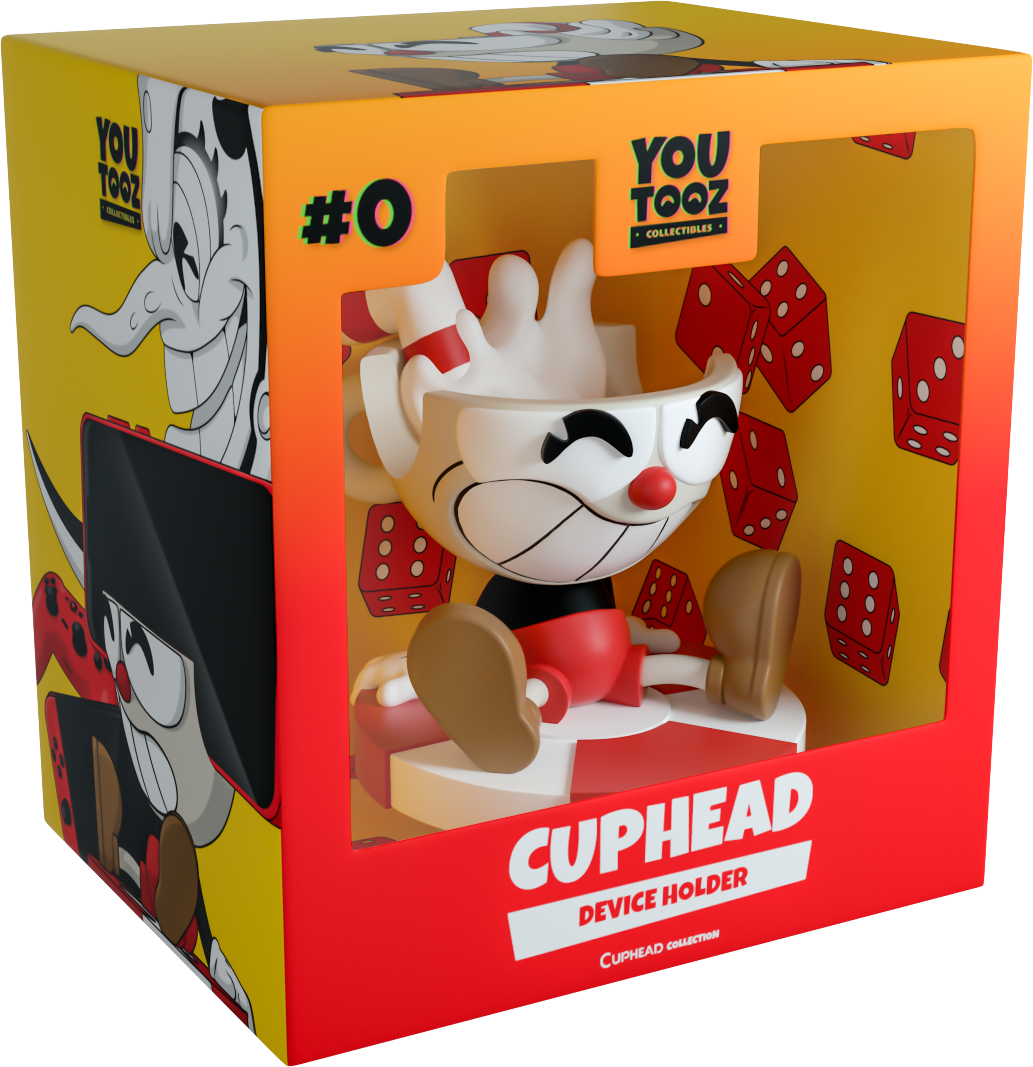Alternative view of Cuphead Device Holder