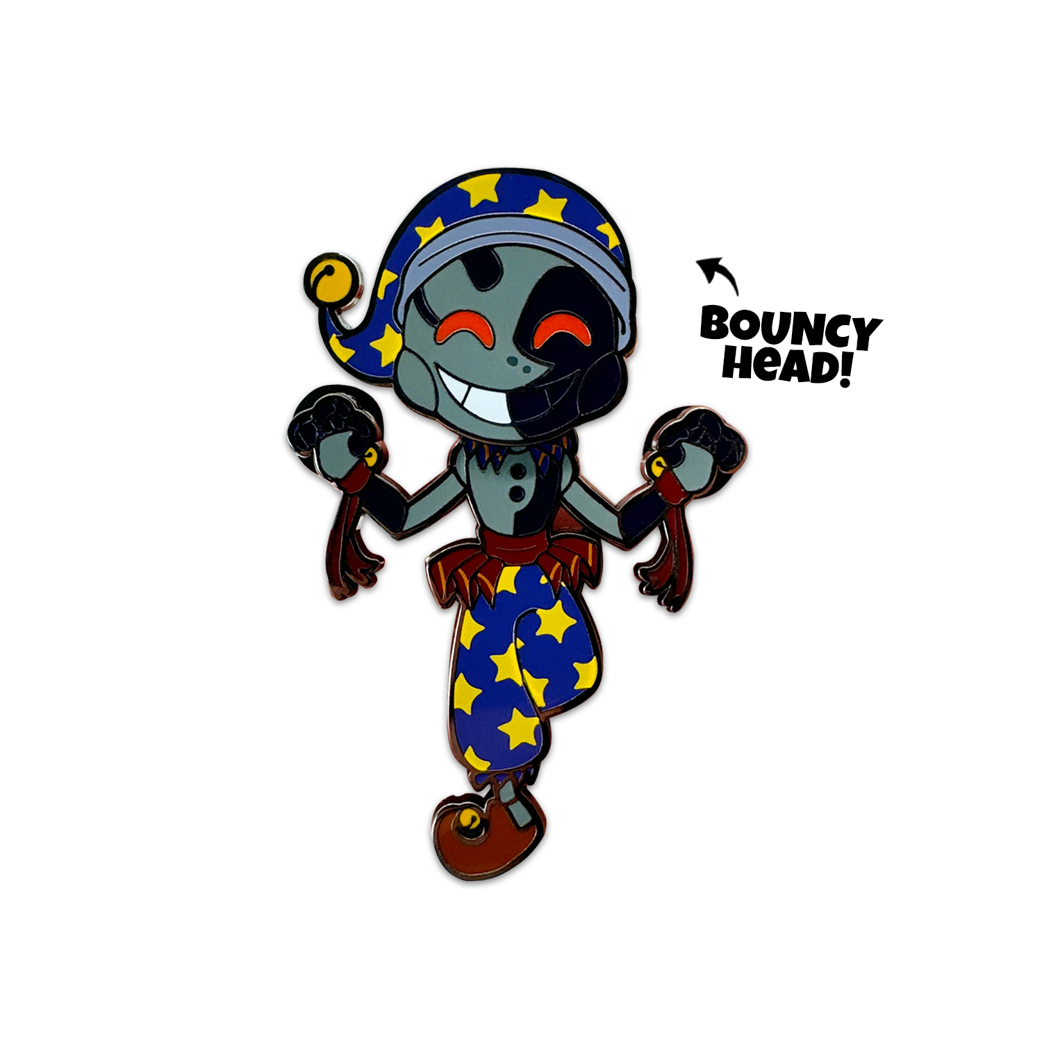 Alternative view of Moon Bobble Pin