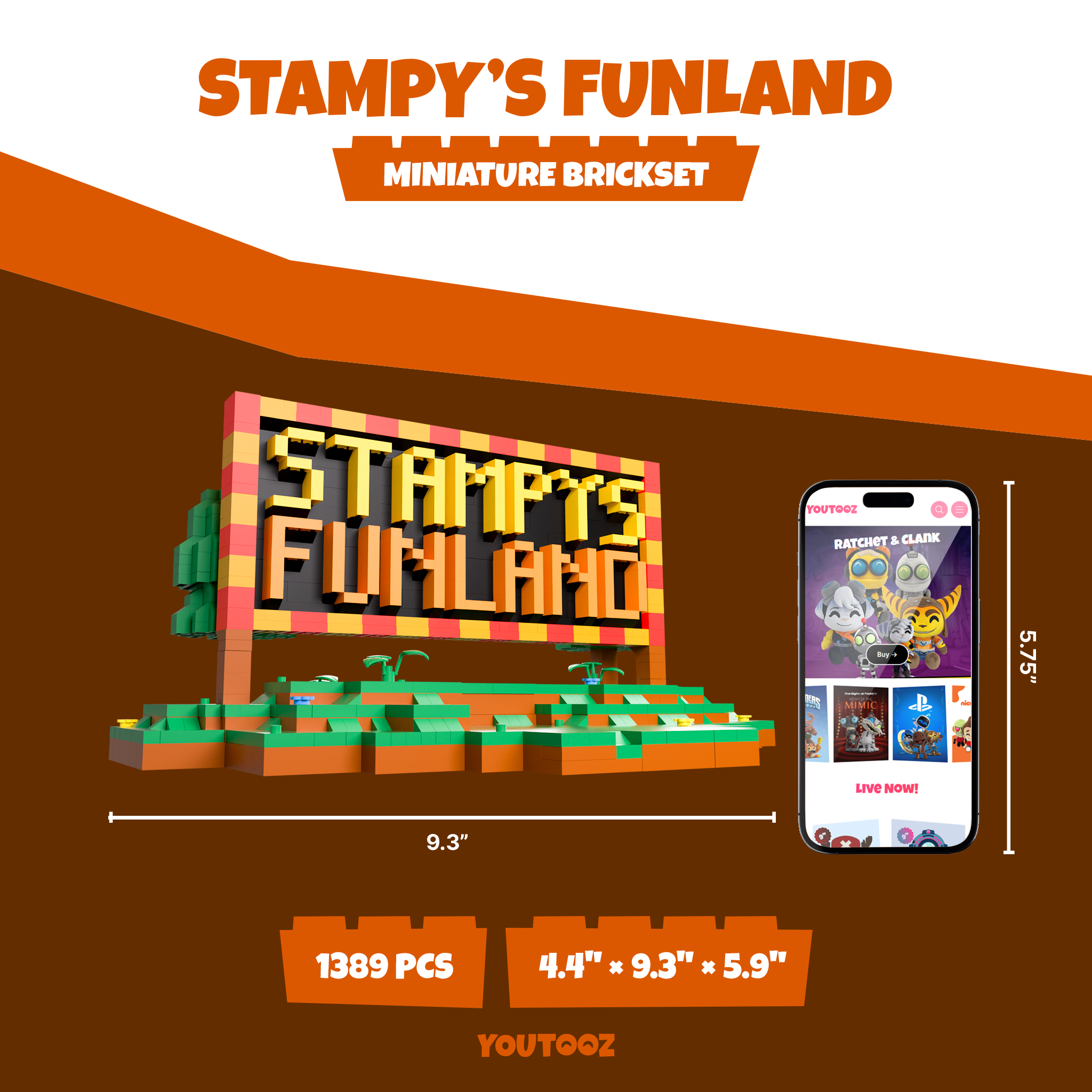 Alternative view of Stampy’s Funland Brickset