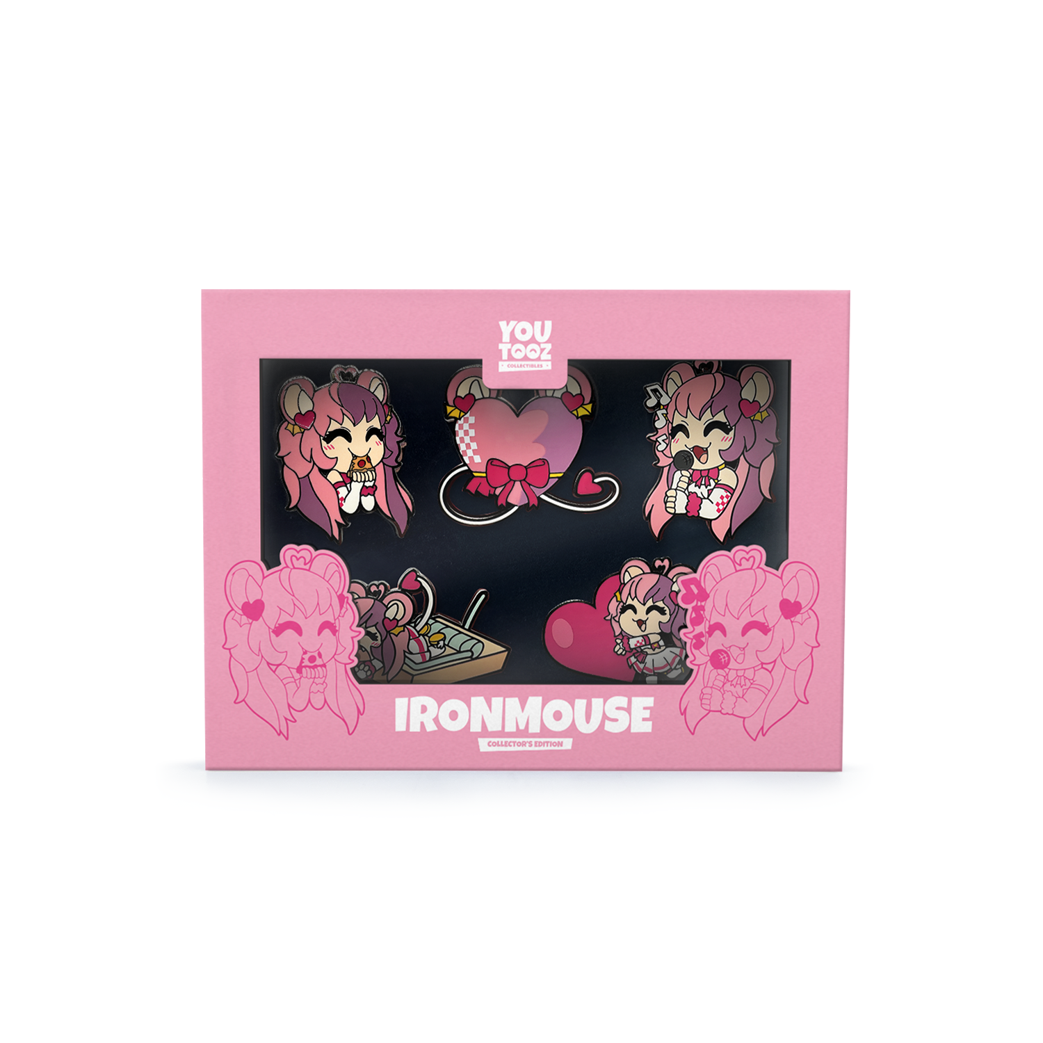 Alternative view of IronMouse Pin Set