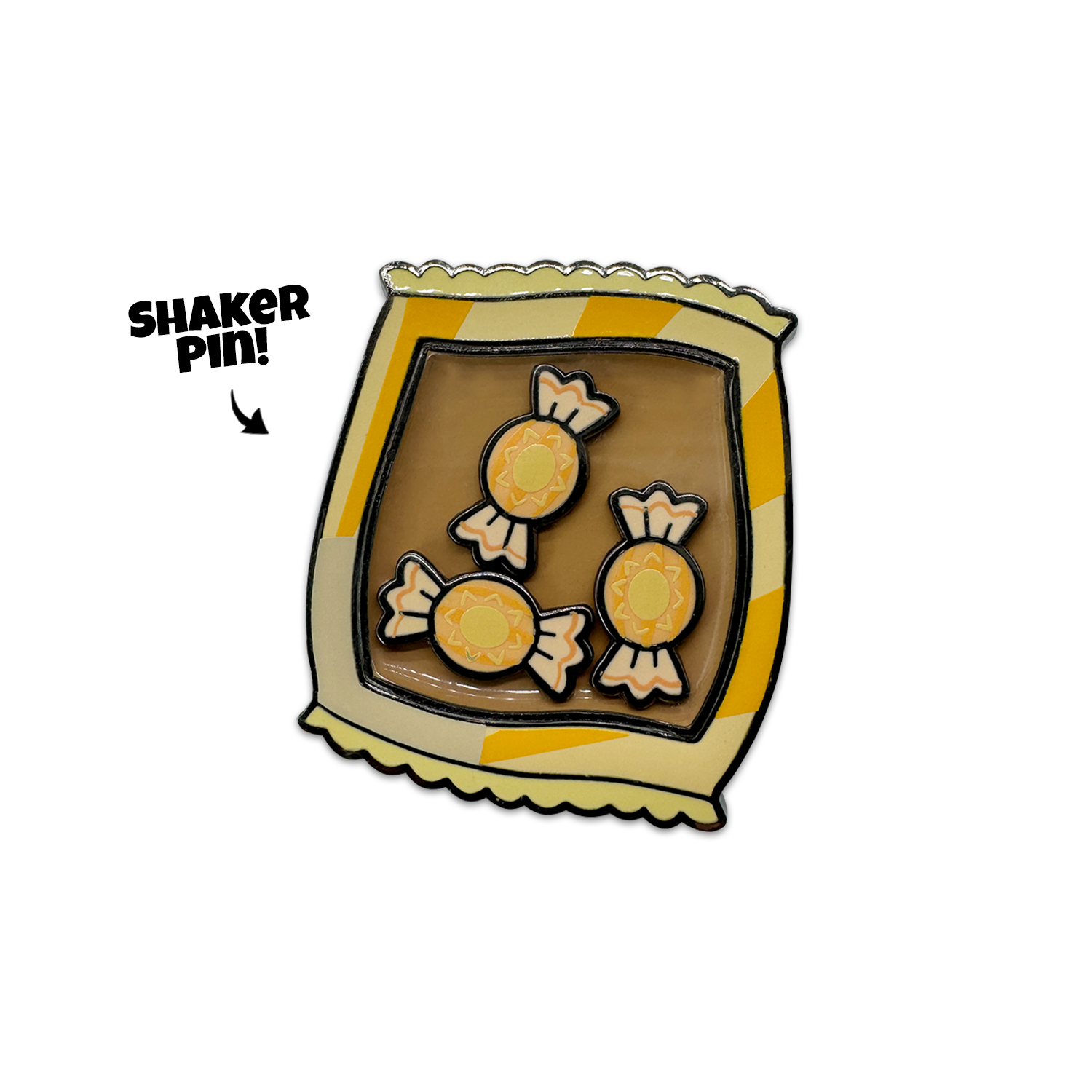 Alternative view of Sundrop Candy Shaker Pin