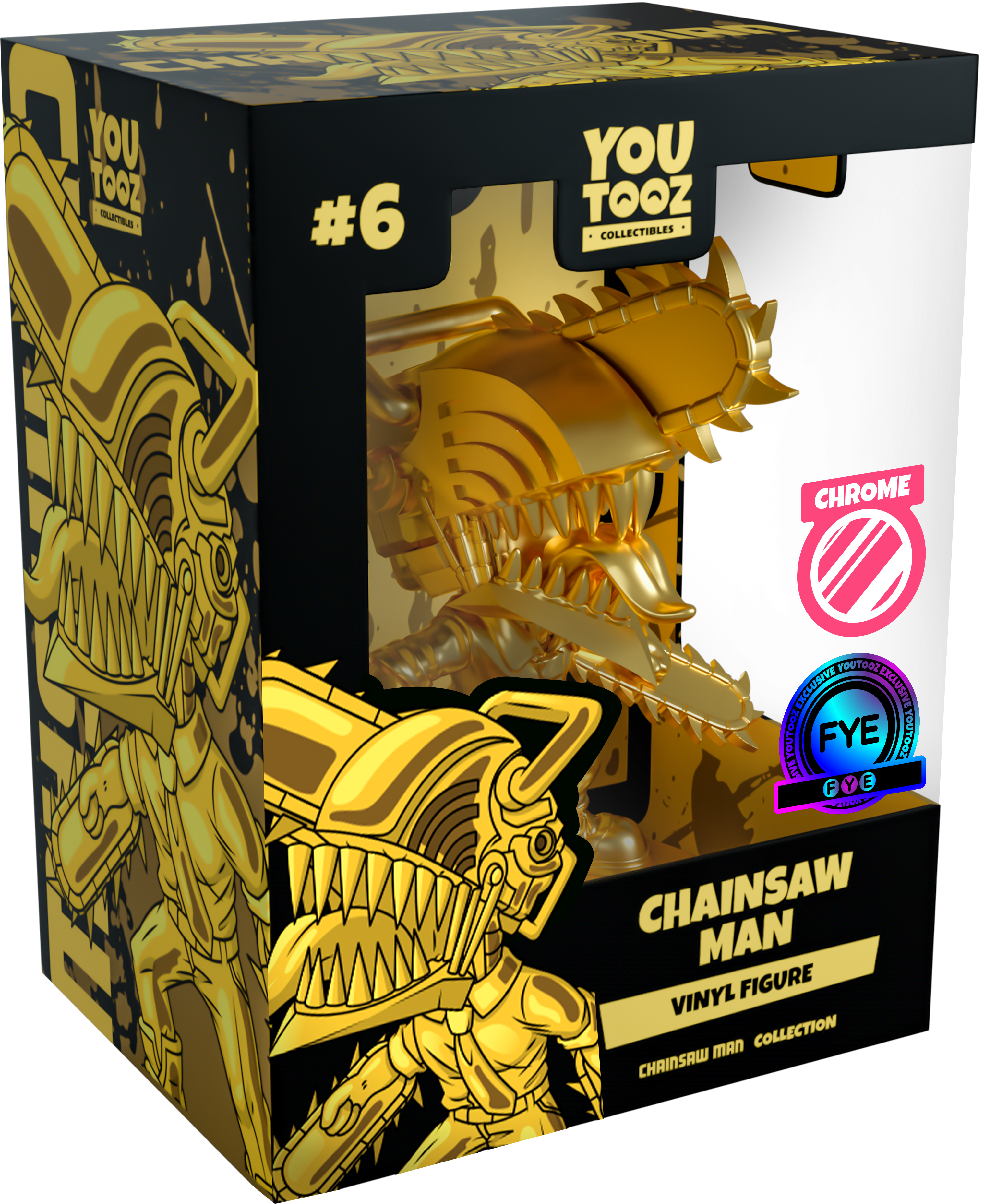 Alternative view of Gold Chrome Chainsaw Man