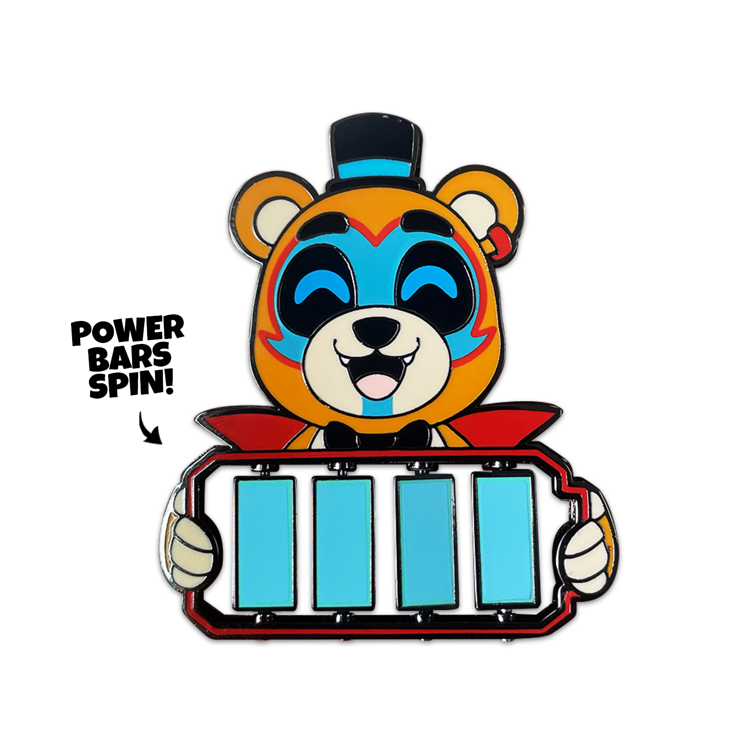 Alternative view of Glamrock Freddy Turner Pin