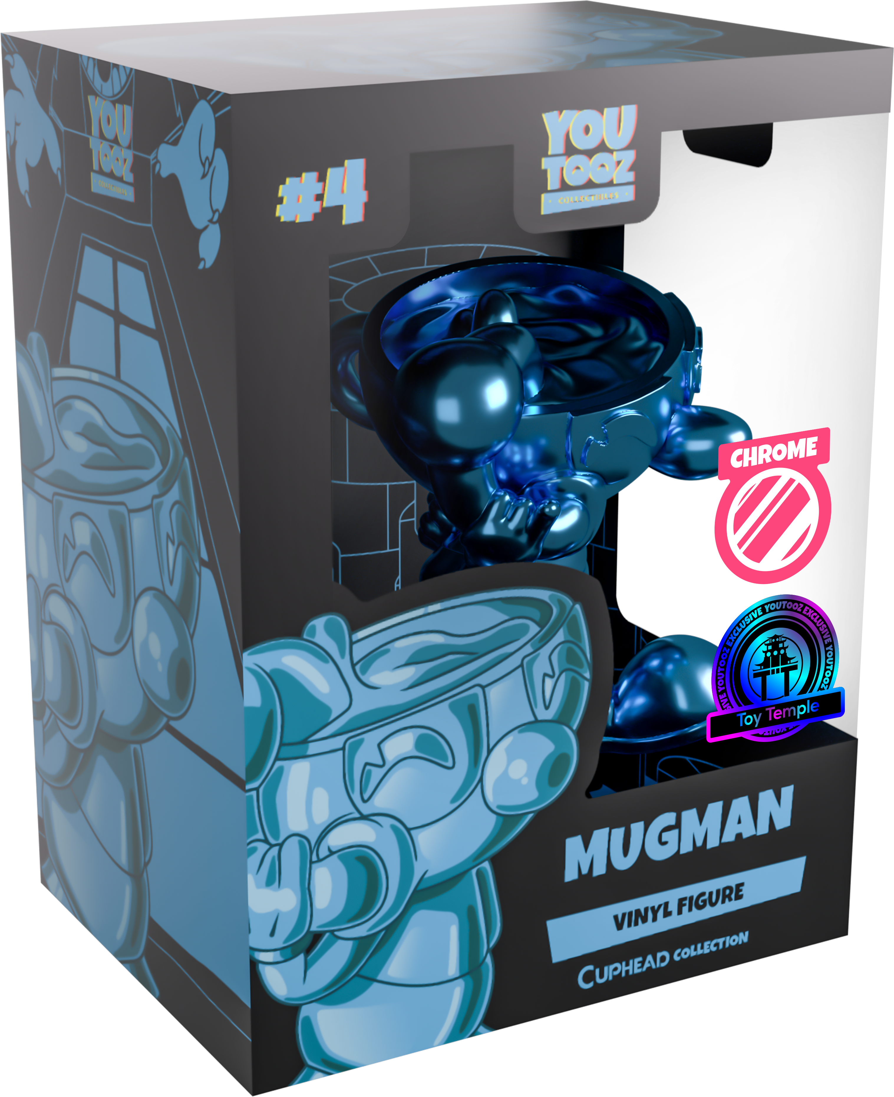 Alternative view of Blue Chrome Mugman