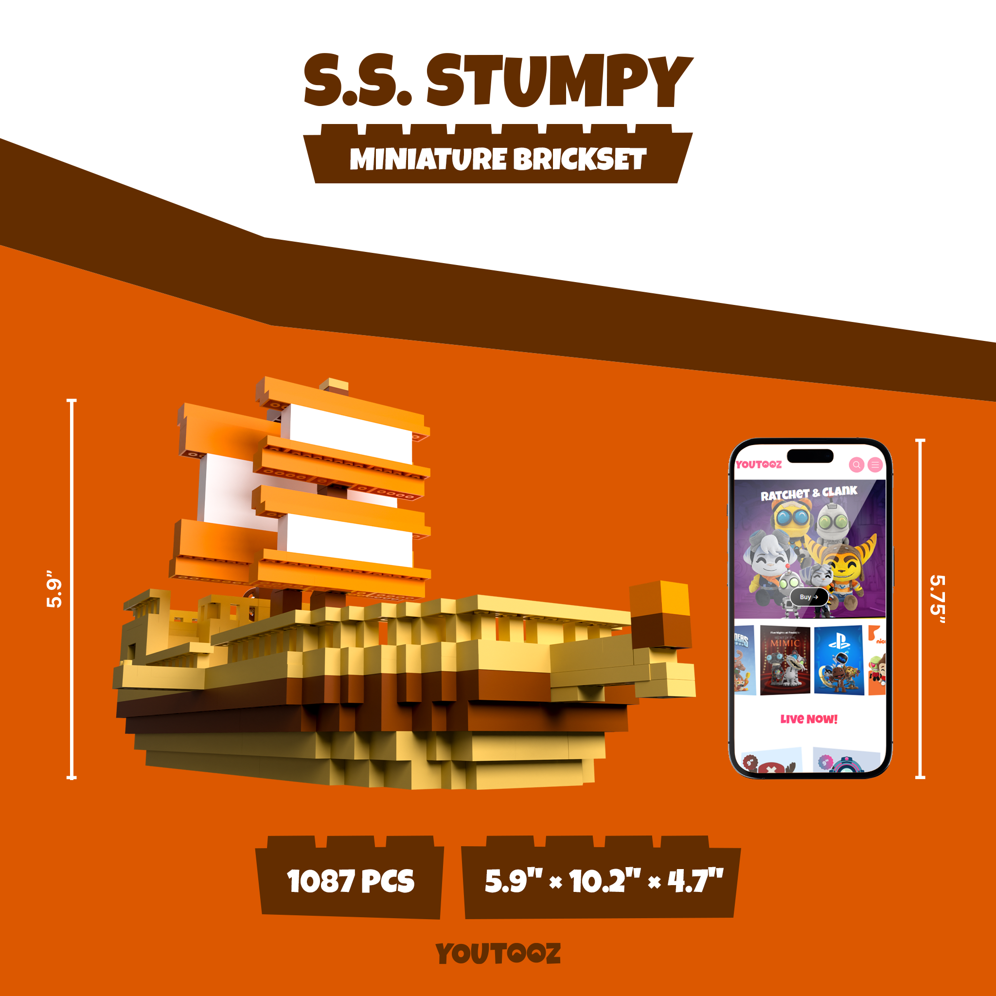 Alternative view of S.S Stumpy Brickset