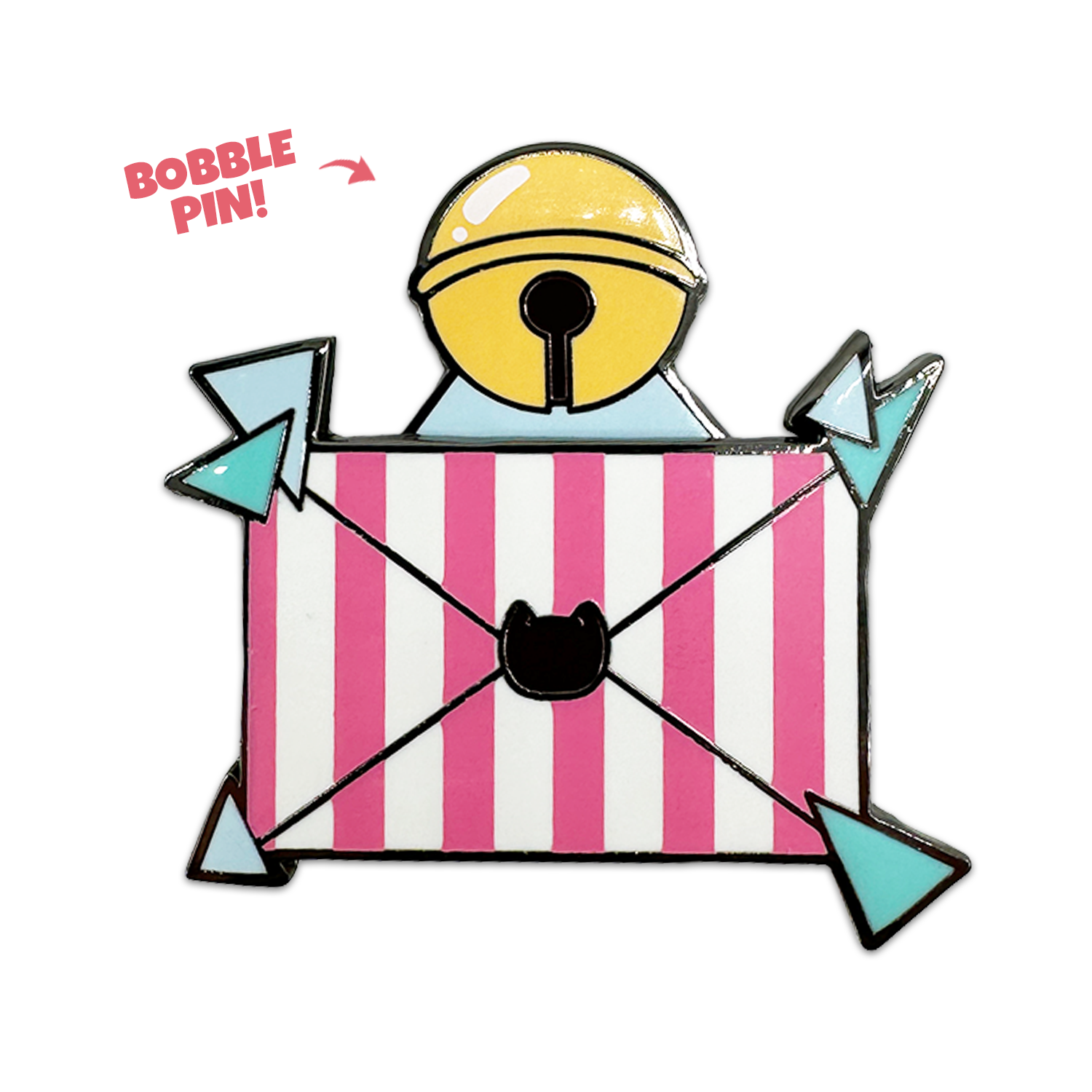 Alternative view of Letter Bobble Pin
