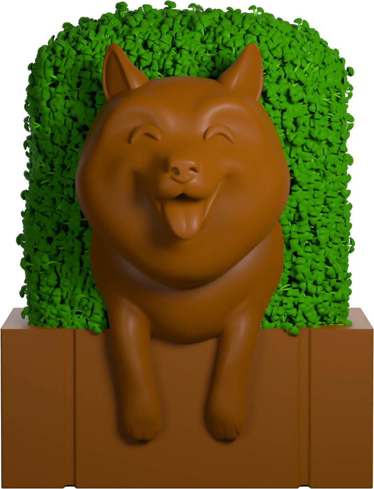 Alternative view of Hedgedoge (Chia Pet)