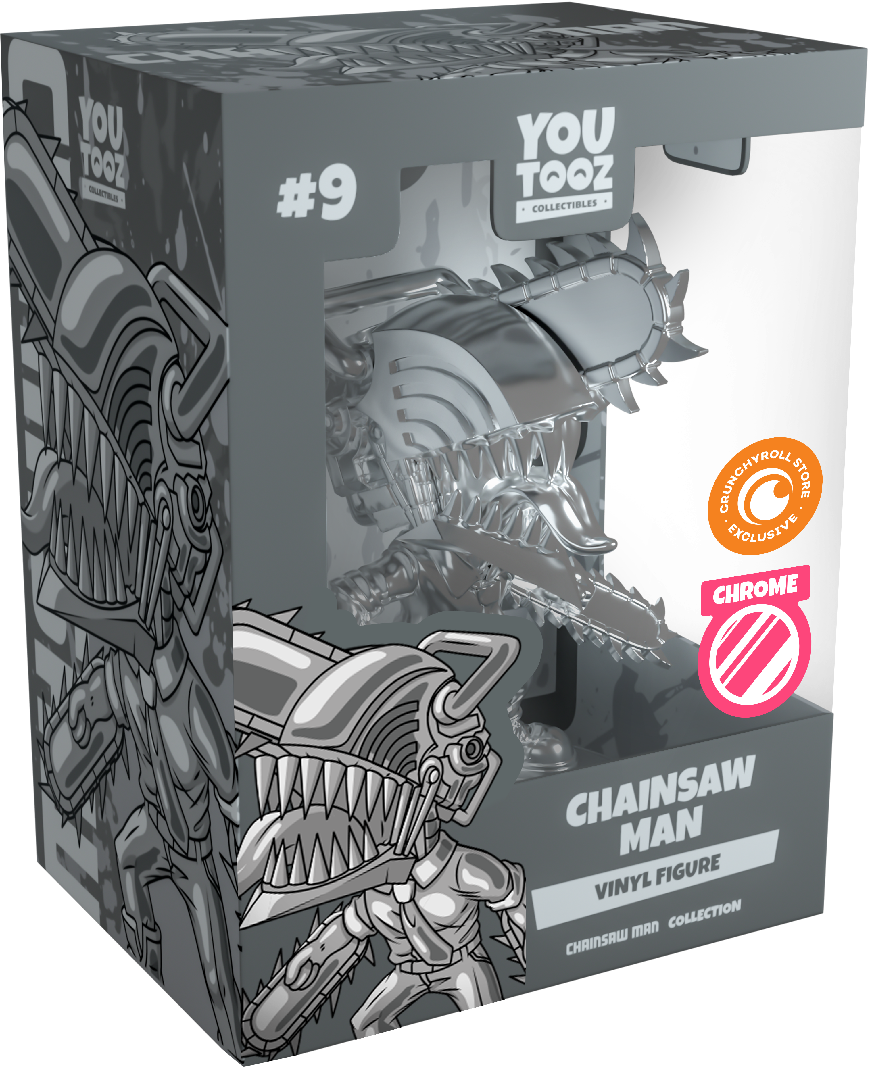 Alternative view of Chainsaw Man (Silver Chrome)