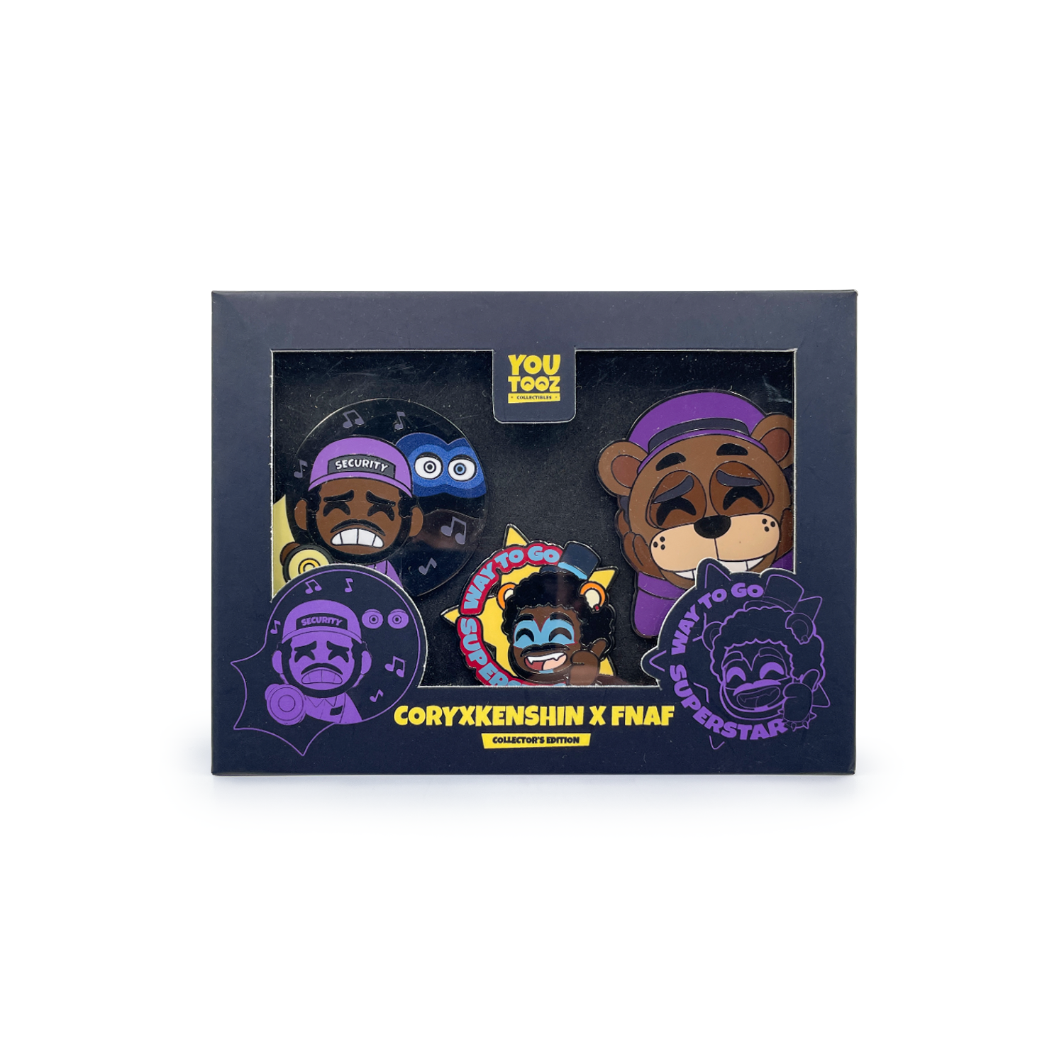 Alternative view of CoryxKenshin x FNAF Pin Set