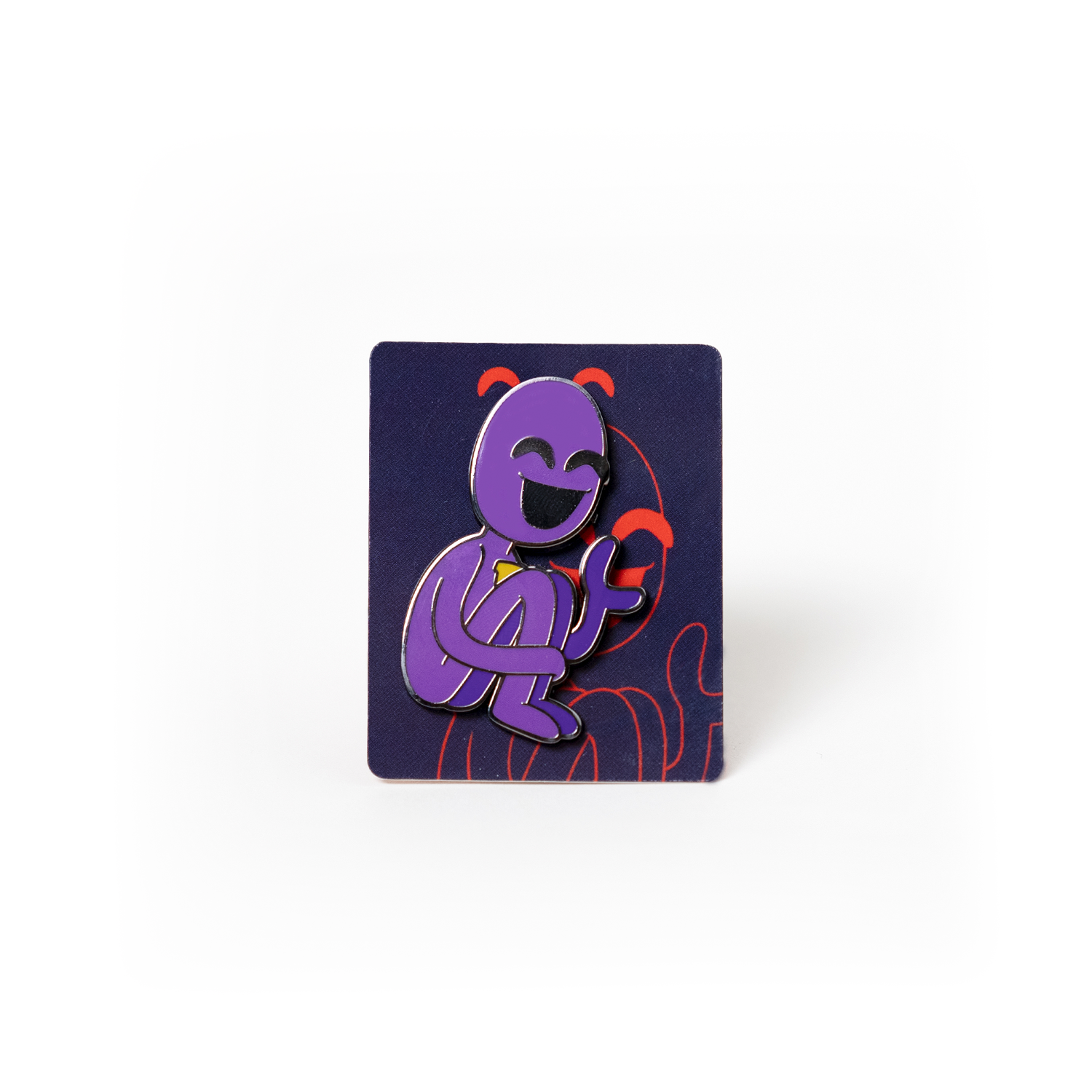 Alternative view of Purple Guy Pin