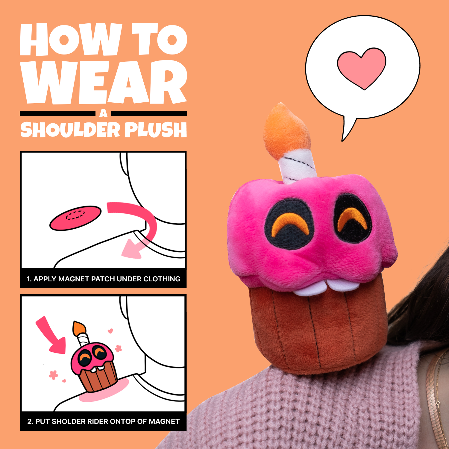 Alternative view of Cupcake Shoulder Rider (6IN)