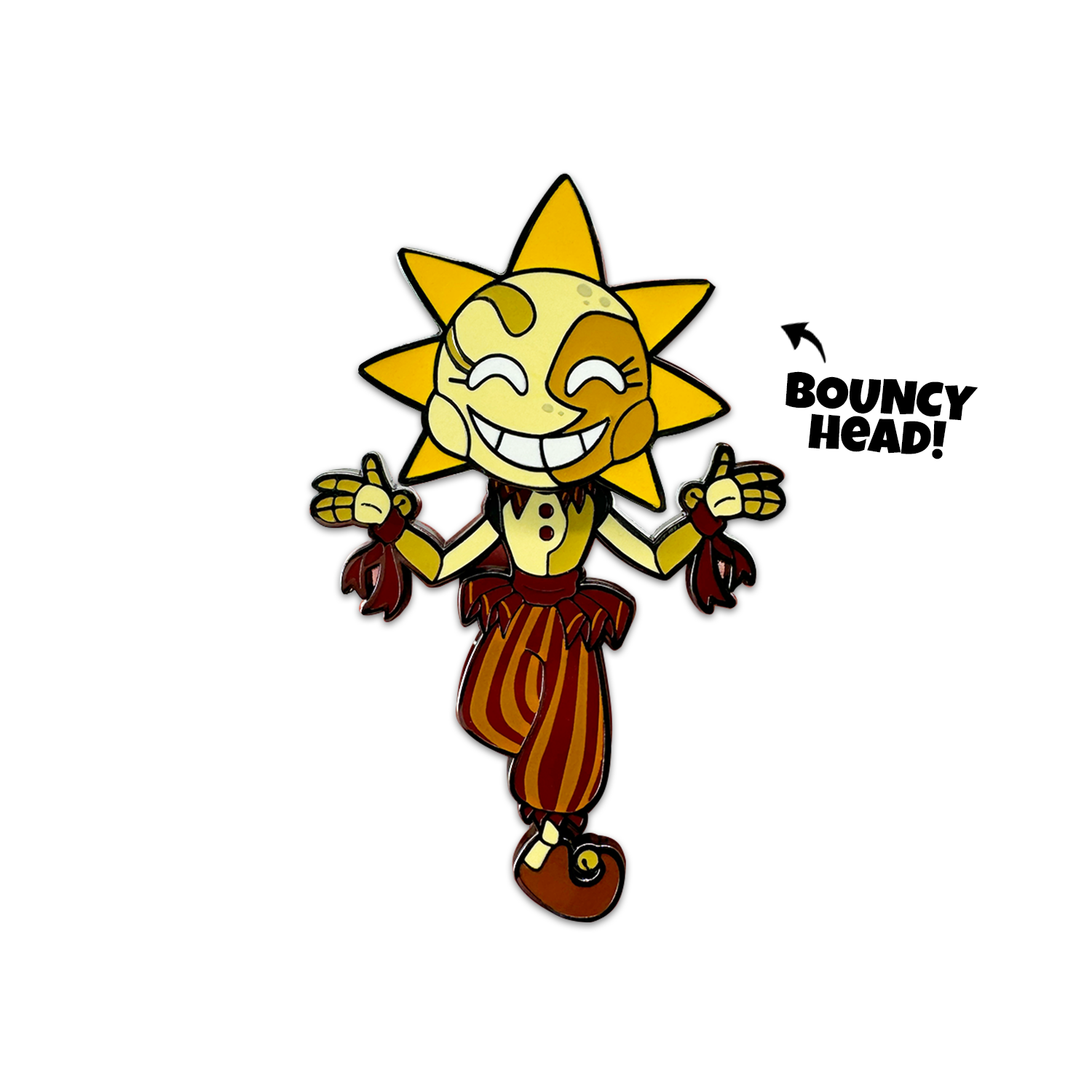 Alternative view of Sun Bobble Pin