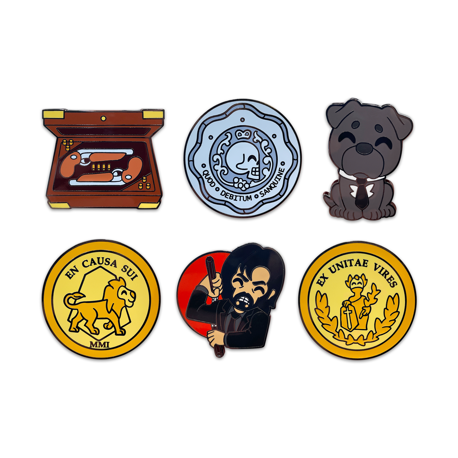 Alternative view of John Wick Pin Set